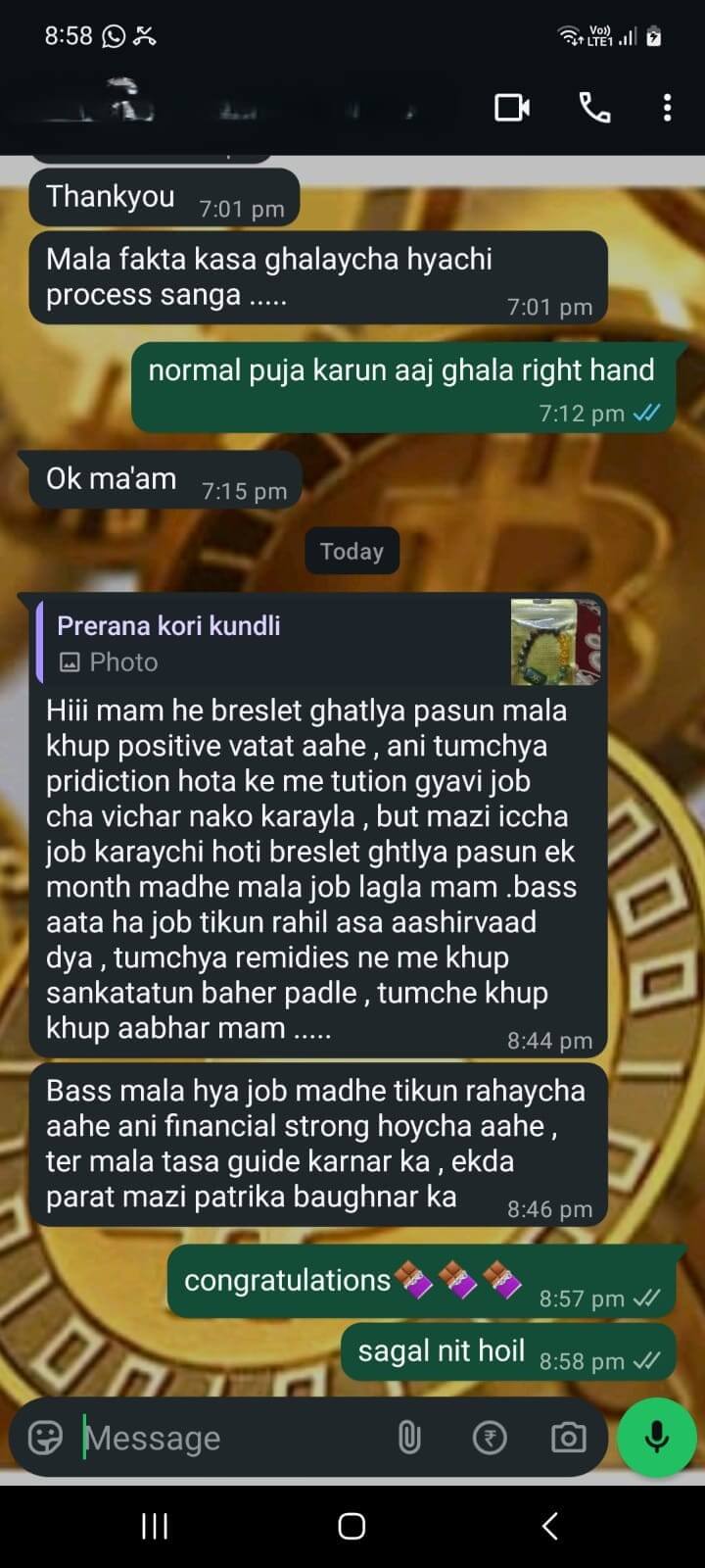 WhatsApp Testimonial 1