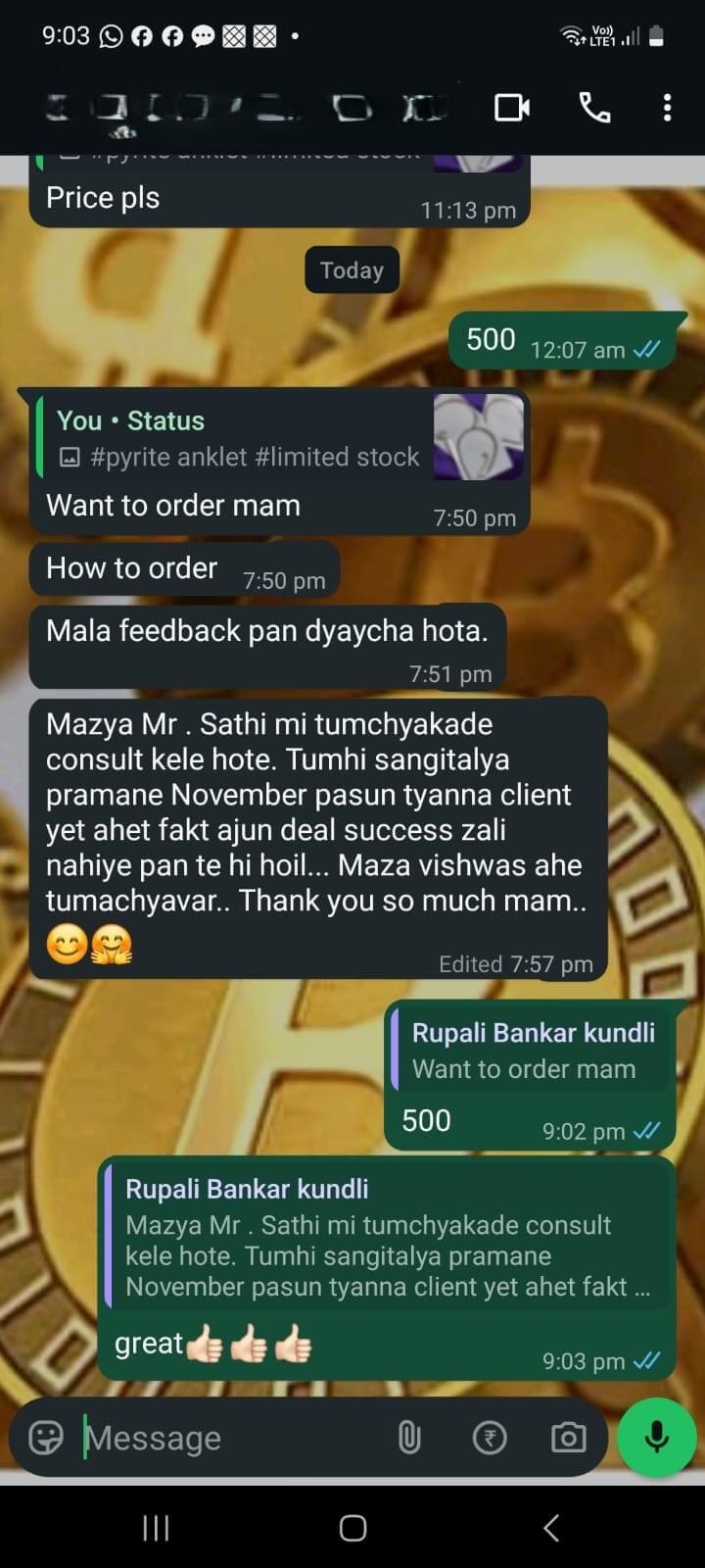 WhatsApp Testimonial 2