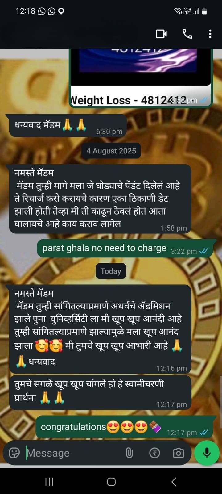 WhatsApp Testimonial 8